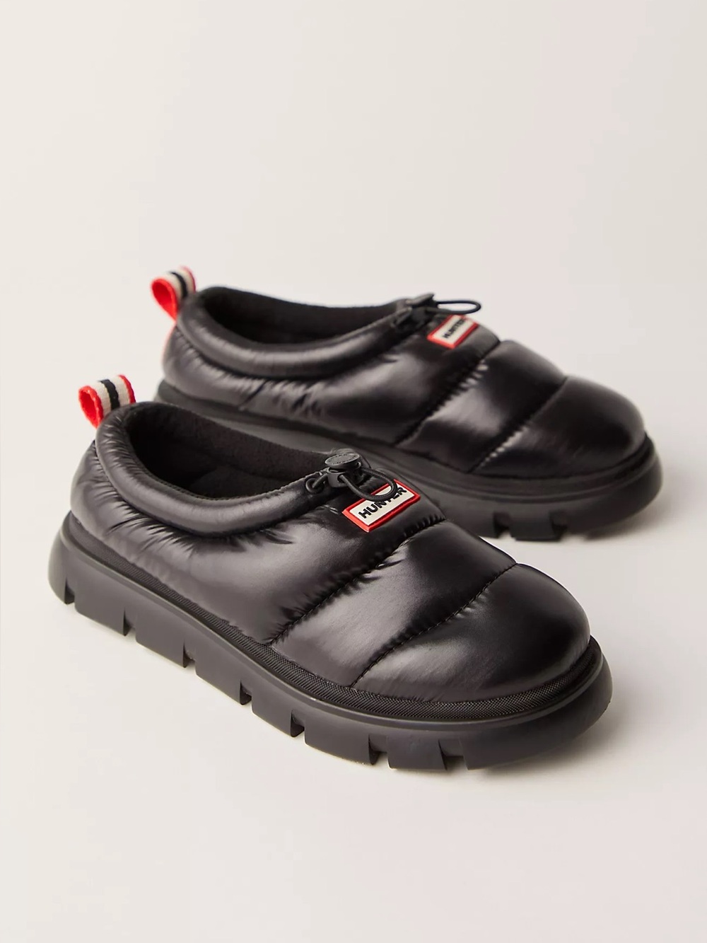 Hunter madi slip on clogs insulated water resistant 8 black